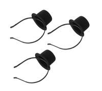 FOMIYES 3 Piezas Mini Top Hat Headband Vintage Flapper Fascinator para Mujeres Fiesta Carnaval Cosplay Boda Victoriana Cumpleaños Accesorio Festivo