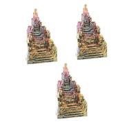 FOMIYES 3 Piezas Piedra En Bruto De Cristal De Bismuto Medalla Roca Mineral Equipo Escapar De Imitación Hogar Placa Giratoria Estético Adhesivo Caballetes Caso