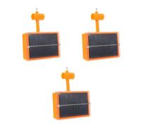 FOMIYES 3 Piezas Repelente de Pájaros 40w 120 Decibelios Plástico Naranja | Deterrente Seguro para Aves, Funciona Lluvia, para Huertos y Camas de Verduras, 1200 Ma