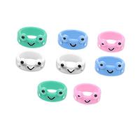 FOMIYES 3 series Anillo De Rana De Dibujos Animados Adornos Para Dedos Para Mujercitas Anillos Gruesos Anillos Para Dedos Para Mujer Anillos Para Uñas Anillos Adorables 8 piezas x 3