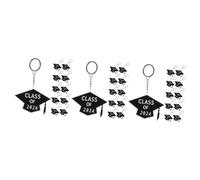 FOMIYES 3 Series Llavero Keychains Confeti Dorado Cordón Clave Favores De La Fiesta De Graduación Mochila Titular De La Llave De Estudiante Graduado Acrílico 11 Piezas*3