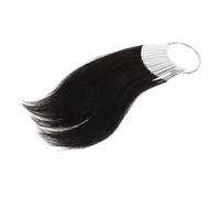 FOMIYES 30 Piezas Muestras Cabello Natural para Peluquería Mechones Prueba Color Real para Practicar Peinados Cabello Duradero y Reutilizable
