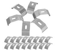 FOMIYES 30 Soportes Superiores de Fijación para Persianas Verticales, Soporte Metálico Resistente para Cortinas de Ventana, Montaje en Techo, Kit de 30 Unidades para Uso Doméstico