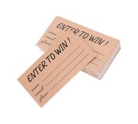 FOMIYES 300 Tarjetas de Rifa en Blanco Multiusos, Pequeñas Hojas de Votación para Eventos y Concursos, Paquete de 50 Hojas de Papel para Registro de Participantes, Boletos para Sorteos