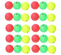 FOMIYES 36 Piezas Bobbers Slip Fishing Rig Round Floats with Ring High Sensitivity Foam Ball Stoppers For Crappie Panfish Walleye Trout Bass Fishing