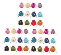 FOMIYES 36 Piezas Tirador Bolsa De Joyería Bolsa Con Cordón as De Joyería Bordadas as De Joyería Con Cordón a De Seda China as Con a De Regalo De Brocado