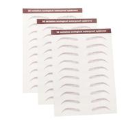 FOMIYES 3hojas Parche Para Cejas Pegatinas Para Cejas Postizas De Tatuajes Temporales Autoadhesivas Impermeables Realistas Para Maquillaje Aspecto Natural