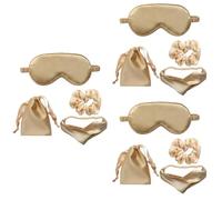 FOMIYES 3juegos De Sueño De Seda Artificial Diadema y Coleteros Kit Para Viajes y Descanso Mejora La Circulación Ocular y La Incluye Bolsa De Almacenamiento