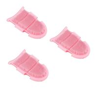 FOMIYES 3Pcs Cepillo De Baño De Silicona Esponja De Baño Para Niños Herramientas De Masaje Cepillo De Cuerpo De Silicona Cepillo Facial De Silicona Guante De Baño Para Niños Guantes De