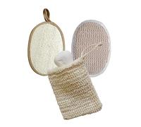 FOMIYES 3piezas Almohadillas Exfoliantes De Lufa Natural Cepillos De Lufa Toalla De Baño Set De Baño Para Ducha y Spa