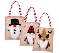 FOMIYES 3piezas Bolsas Navideñas De Obsequio Para Fiesta Diseño De Duendes Para Dulces Navideños y Regalos De Fiesta
