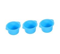 FOMIYES 3piezas Bowl De Silicona Para Calentador De Cera Depilatoria Recipiente Reemplazo De Resistente Altas Para Cera Facial y Corporal De Limpiar y Usar