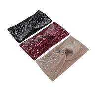 FOMIYES 3piezas Diadema De Yoga Para Mujer Diademas Elásticas Nudo Cruzado Banda Deportiva De Accesorios Cabello Para Fitness y Deporte