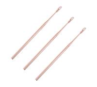 FOMIYES 3piezas Palillo De Oído Cuchara De Acero Inoxidable Herramienta Práctica Para Limpiar La Cera Oídos Cuidado Personal Casa o Viajes