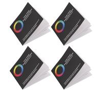 FOMIYES 4 Cuadernos de Prueba para Daltonismo Libro de Gráficos Optométricos para Examen Visual Tarjetas de Prueba para Deficiencia Cromática Impresión Profesional y Diseño Portátil