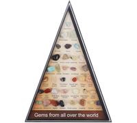 FOMIYES 4 Juegos Conjunto De Muestras Minerales De Piedra De Ágata De Cristal Natural Muestra De Piedra De Aprendizaje Decoraciones De Pecera Arena Decorativa Joya Piedra De Cristal Niño