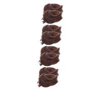 FOMIYES 4 Juegos De Extensiones De Moño De Seda De Alta Temperatura Moño Falso Invisible Para De Caballo 2 Unidades X 4
