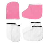 FOMIYES 4 Pares Mascarilla Para Manos y Pies Guantes Hidratantes De Guantes Exfoliantes Para Pies y Baños De Cera Cuidado Piel