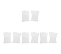 FOMIYES 4 Pares Muñequeras De Encaje Puños Las Manos Guantes Plisado Accesorios Equipo Prensa De Uñas Falso Mangas Diadema Facial De Spa Atar Clavos Muñeca De Encaje Agotador Paño