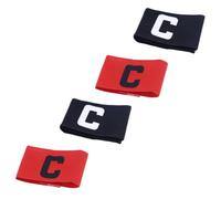 FOMIYES 4 Piezas Brazalete de Capitán Resistente al Desgaste y Diseño Antideslizante de Nylon Rojo para Fútbol y Hockey en Actividades de Equipo