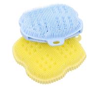FOMIYES 4 Piezas Cepillo De Silicona Para Fregar Cuerpo De Silicona Lavado Depurador Depurador De Champú Depurador Esponja De Esponja Spa Ducha De Celulitis Depurador