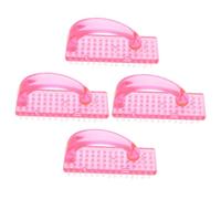 FOMIYES 4 Piezas Cepillo De Uñas Para Hombres Cepillo De Uñas Para Limpiar Las Uñas Cepillo Para Uñas De Cerdas Duras Cepillos De Uñas Con Mango El Plastico Suministros Limpio