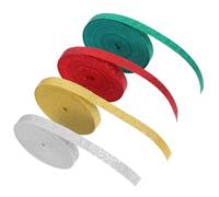FOMIYES 4 Piezas Cinta de Metalizada Cinta Decorativa para Manualidades de Bodas Adornos Navideños y Fiestas