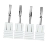 FOMIYES 4 Piezas Clavos Clavo De Taladro Pequeño Banda De Lijado Gel Constructor De Uñas Clavo De Punto Tecnología De Uñas Broca Para Pulir Uñas Juego De Uñas Postizas Acero Inoxidable