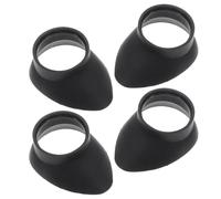 FOMIYES 4 Piezas Cubiertas de Oculares de Goma Negras para Microscopios y Telescopios Ajuste Cómodo y Optimización de Distancia para Astronomía y Laboratorio