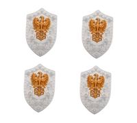 FOMIYES 4 Piezas Escudo de Caballero Infantil de Plástico Resistente Réplica Medieval Auténtica para Cosplay de rol y Decoración Accesorio Histórico Portátil