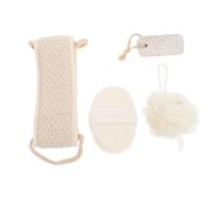 FOMIYES 4 Piezas Juego De Baño De Cuatro Piezas Toallas De Limpieza Herramientas Faciales Toallas Corporales Cepillo Corporal Exfoliante Accesorios De Baño Puf De Ducha Depurador De Baño