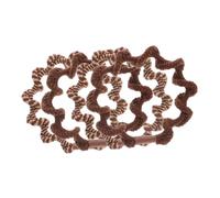 FOMIYES 4 Piezas Liga para el cabello espiral soga día Titulares accesorios para el cabello lazos para el cabello retorcidos Lazos para el cabello trenzados paño