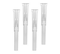 FOMIYES 4 Piezas Mini Cabezal Rociador de Agua Transparente Tipo Seta para | Plástico, Diseño Compacto y Decorativo, para Acuarios Pequeños, Tazones de Agua y Fuentes de Mesa