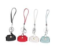 FOMIYES 4 Piezas Monederos Pequeños de PU Bolsos de Almacenaje para Llaves y Cambios y Portátil para Diario Mujer Niñas