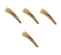 FOMIYES 4 Piezas Peine cuerno engrosado curvado hacia abajo peine masaje floral peine (peine cuerno 16 cm) peines peluqueria mujer peine tallado scalp massager