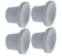 FOMIYES 4 piezas Pies Antideslizantes de Goma para Silla de Ducha y Banco Transferencia Unidades Resistentes la Corrosión con Base de Ventosa y Refuerzo Metálico Compatibles con Tubos