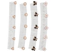 FOMIYES 4 Piezas Porta Peines Invisible Para Cabello Ondulado Peine Para Mujeres Sujetador Extensible Cabello Herramienta Soporte Para Peineta