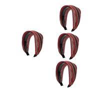 FOMIYES 4 Piezas Venda Decoración Retro Elegantes Bandas Para El Cabello Decoraciones Para El Cabello De Las Mujeres Diademas Decorativas Tocado Decorativo Diademas Versátiles Tela
