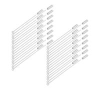 FOMIYES 40 Piezas Alfiler para Ropa Alfiler de Solapa de Camisa de Uniforme de Cobre Plata con Tapón, Diseño Seguro, 50mm y 70mm, para Trajes y Sombreros, Bodas y Fiestas