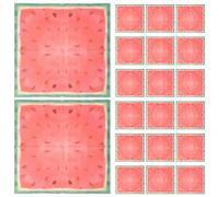 FOMIYES 40 Piezas Servilletas de Papel Diseño de Sandía Rojo para Fiestas Infantiles, Material Papel, Ambiente Festivo Adecuado para Cumpleaños y Celebraciones