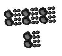 FOMIYES 40 Piezas tocados de baile redecilla para moño de ballet Redecillas de baile para moños cubierta de pelo adulto sombrerería conjunto neto bollo Perder bolsa de red tela