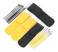FOMIYES 4juegos Cucharas Oídos Kit De Limpieza De Cerumen Limpiador De Cera Oidos Portátil Resistente Al Desgaste Para Uso Doméstico Fácil De Usar y Limpiar