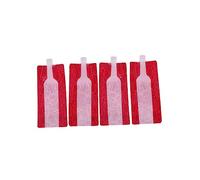 FOMIYES 4piezas Bolsa De Vino Plegable De Plástico Enfriador De Botellas De Vino Flexible Prueba De Fugas Accesorios De Camping para Uso Picnic o Viaje