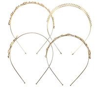 FOMIYES 4piezas Diademas Decorativas Para Novias Tocados De Boda Brillantes Adornos Elegantes Para Ceremonias y Fiestas