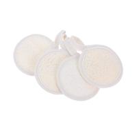 FOMIYES 4piezas Exfoliante De Baño De Lufa Natural Para Rostro y Cuerpo Discos De Esponja Exfoliante Para Ducha y Limpieza Profunda Suaviza La