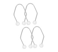 FOMIYES 4piezas Generador De Faciales Entrenador De Dimples Para Mejillas Herramienta Facial De Inoxidable y Perlas Artificiales Diseño Elegante y Cómodo Para Hombres y Mujeres