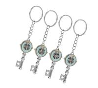 FOMIYES 4piezas Llaveros Colgantes De Forma De Llave De Accesorios Decorativos Para Mochilas y Bolsos Sujetadores De Claves Prácticos y Elegantes