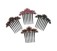 FOMIYES 4piezas Peine de Pelo de Diamante Accesorios Pelo Gemas de Imitación Peinetas Decorativas para Mujer para Boda y Graduación