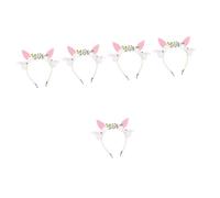 FOMIYES 5 Diademas Con Orejas De Conejo Para Mujeres Y Niñas Diseño De Orejas De Conejo De Pascua Para Cosplay.