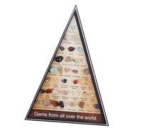 FOMIYES 5 Juegos Conjunto De Muestras Minerales De Piedra De Ágata De Cristal Natural Piedras De Roca De Río Cristales Crudos Naturales Ornamento Material Escritorio Niño Piedra De Cristal
